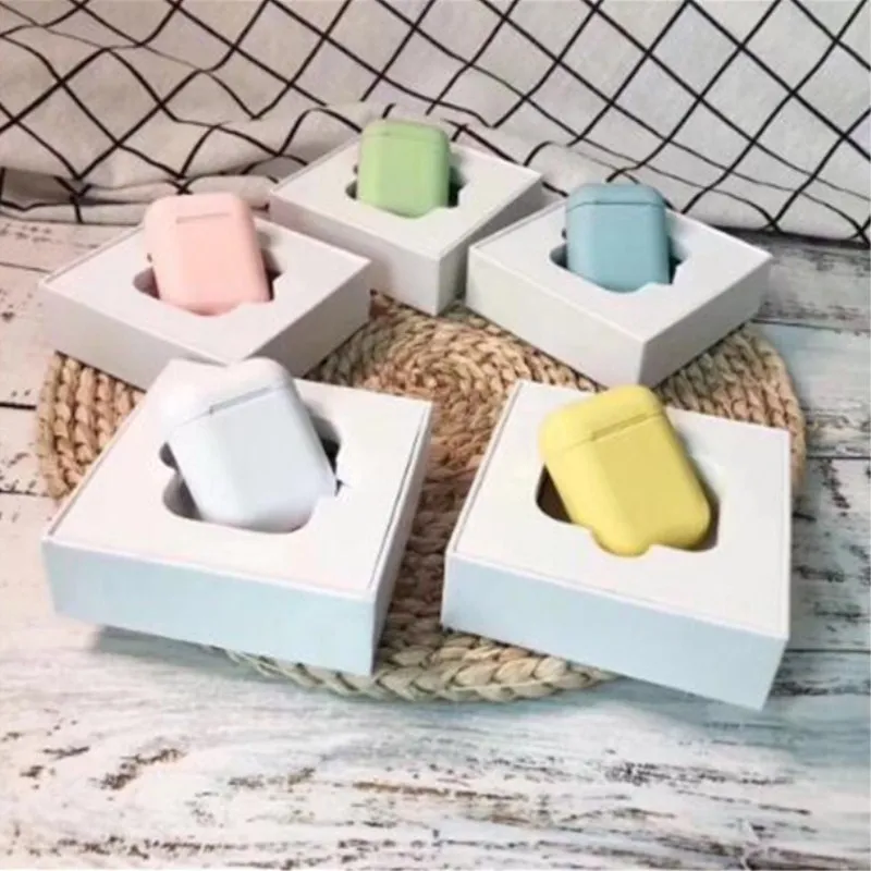 I12 tws Macaron i12 наушники Bluetooth 5,0 сенсорное управление Модель Авто сопряжение поддержка Dorp розничная торговля