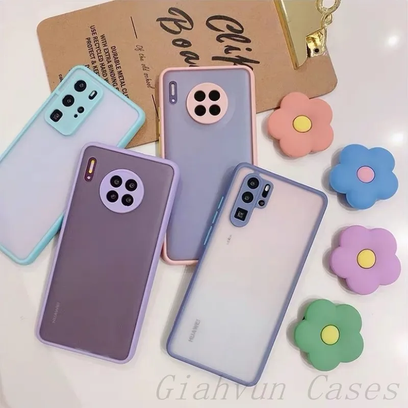 Новый корейский 3D держатель для телефона с цветами Huawei P20 P30 P40 Lite Mate 20 30 nova 3i 5 5i 5T 4E 6