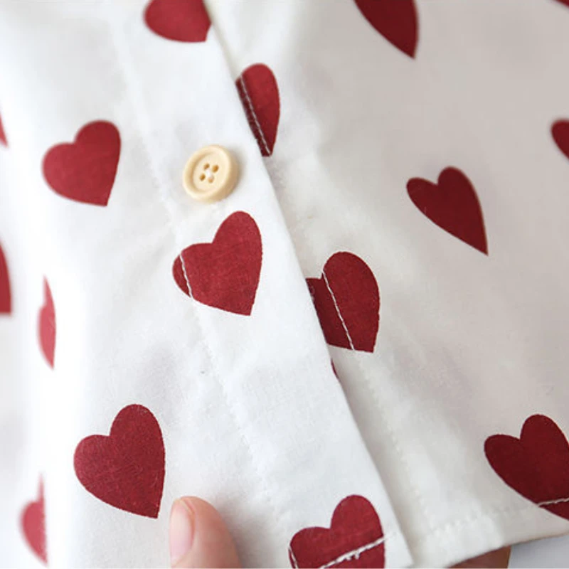 Рубашка для малышей Весенняя хлопковая блузка маленьких девочек Мягкая