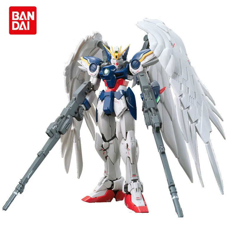 

Bandai Anime Model Assembled Gundam RG 1/144 XXXG-00W0 Wing Gundam Zero EW Action Figure Robot Decoration Toy Children's Gift