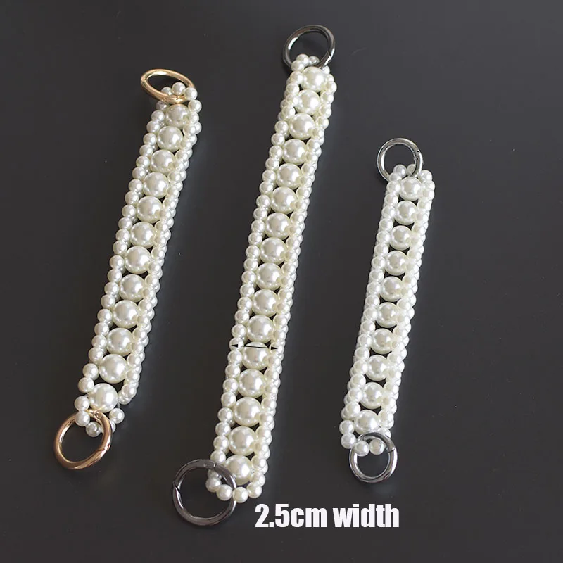 Box Packing High Quality Girls Present Lady Handbag Pearl Strap Super Chic Women Fashion Bag Belts Custom made Service Available