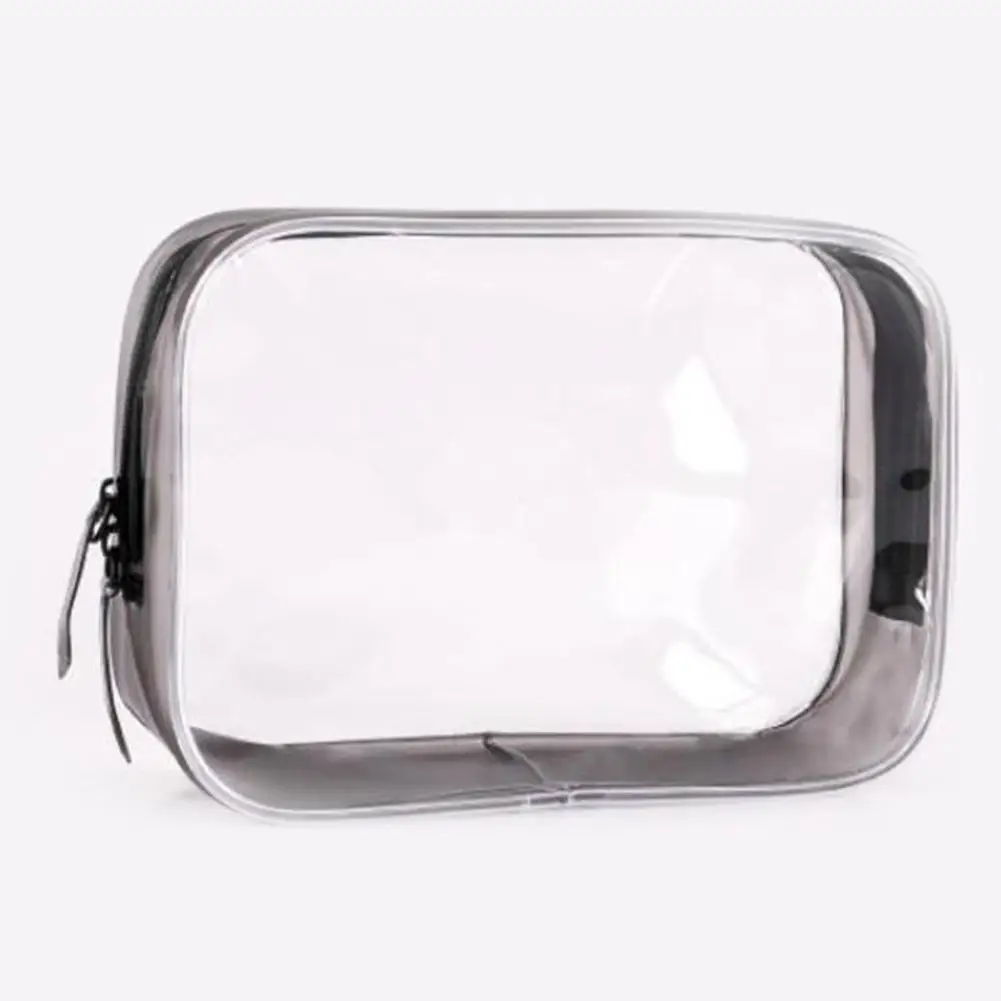 

1/4Pcs/Set Portable Transparent Zip PVC Travel Cosmetics Wash Bag Storage Pouch