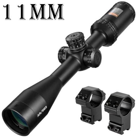 4.5-18x40-11mm 1-4x24 AR оптика Drop Zone-223 сетка 4,5-18x40 тактический прицел с целевыми башенками охотничьи прицелы для снайперской винтовки - Цвет: 4.5-18x40-11mm
