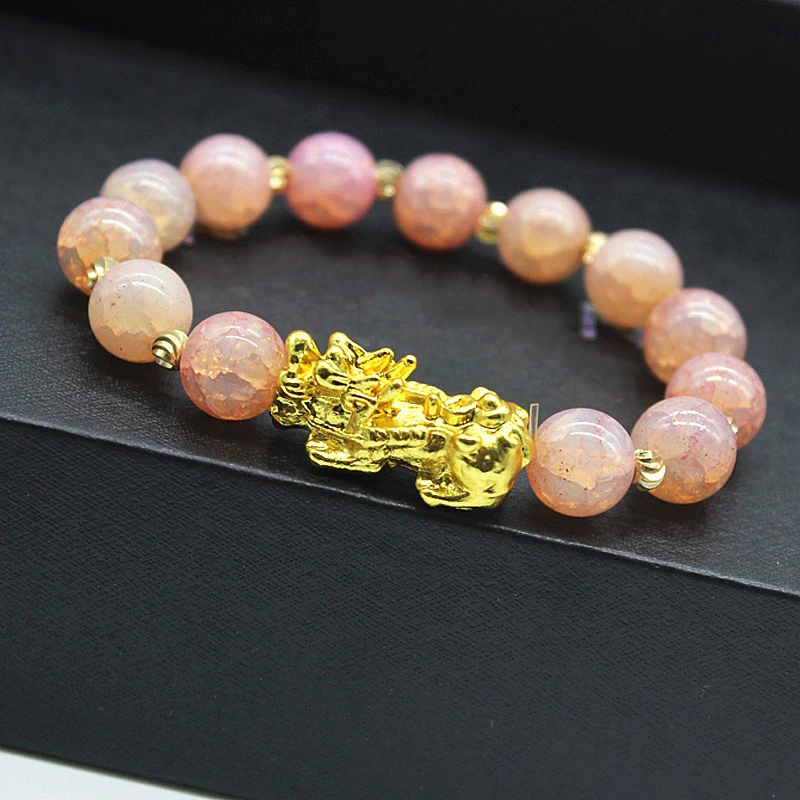 Браслет для влюбленных именуемый искусственным камнем красивый подарок простой