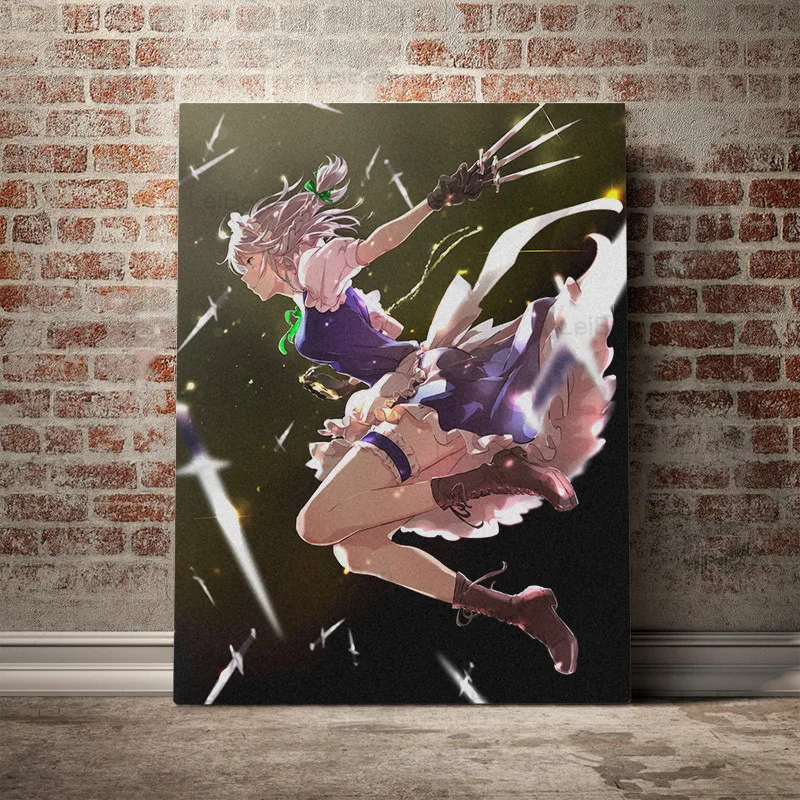 

Popular Japanese Anime Poster Izakaya Anime Character Canvas Painting Girl High Jump Painting Picture Decoration Childrens Room