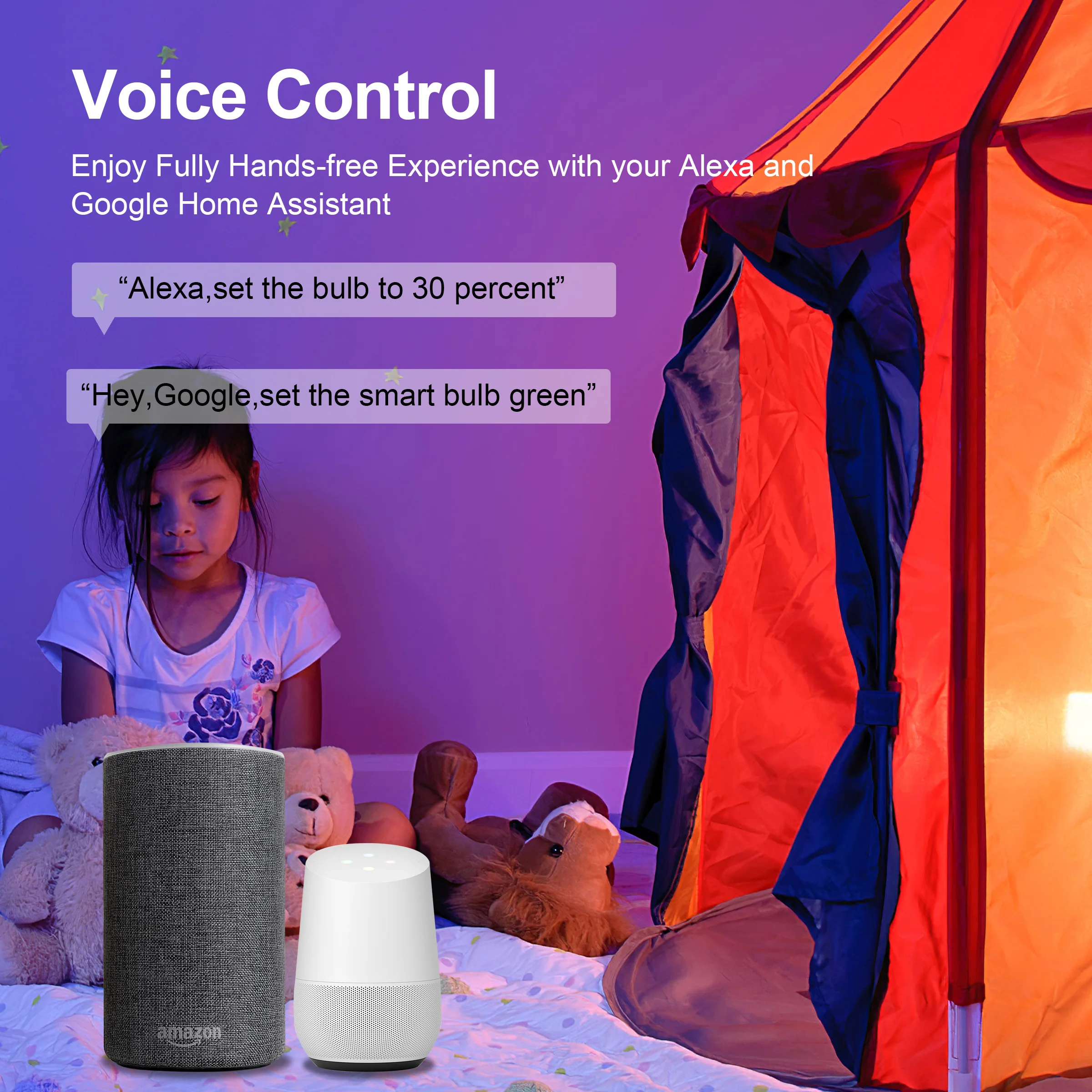Tuya Wifi умный светильник лампочка E27 светодиодной цветной RGB лампы с регулировкой