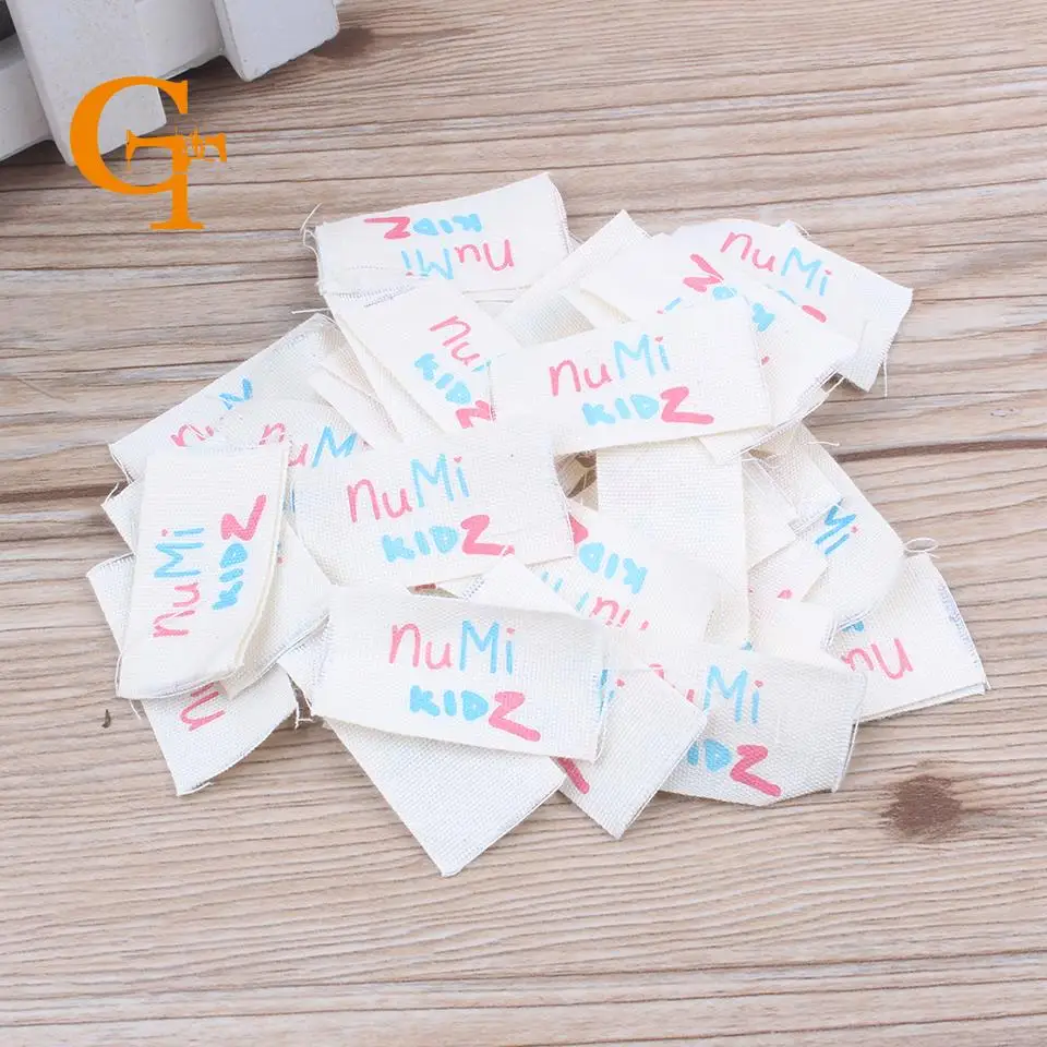 Бесплатная доставка одежды на заказ печатная хлопковая бирка для шитья экрана