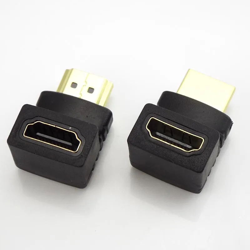 1/2/5 шт. HDMI-совместимый штекер к Женский адаптер 90 градусов угол 270 удлинитель