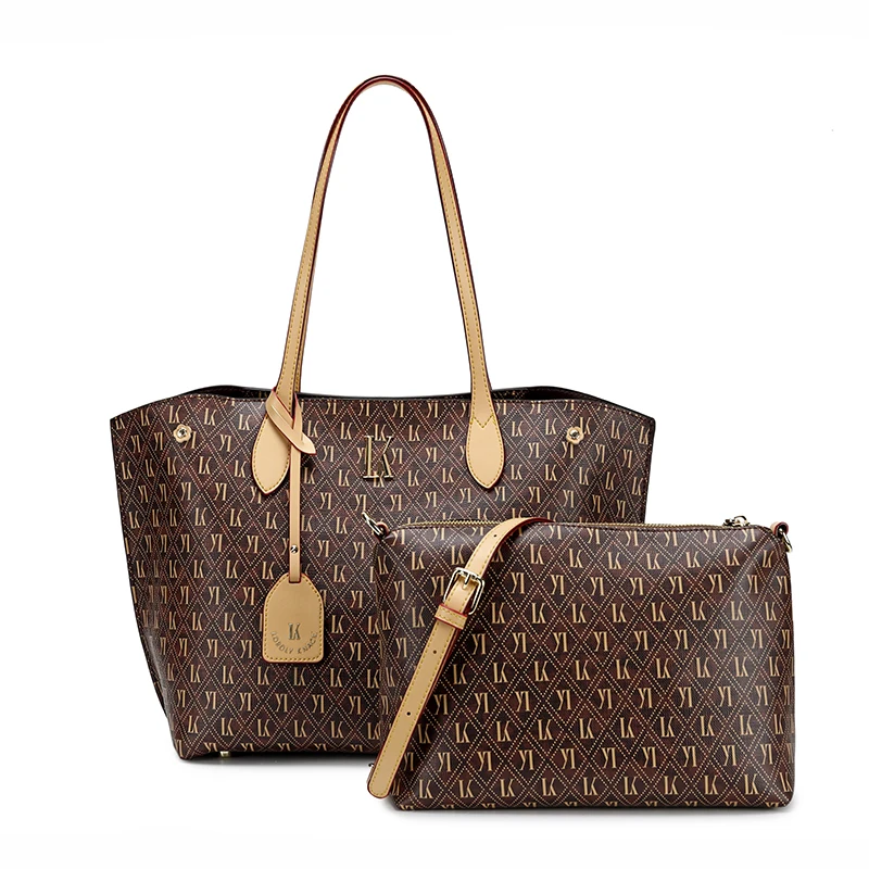 Роскошная большая Повседневная Сумка тоут на плечо с большими карманами