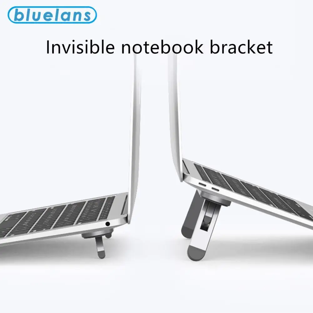 

Mini Portable Adjustable Foldable Notebook Bracket Invisible Bracket Laptop Radiator Desktop Heightening Foot Pad Bracket