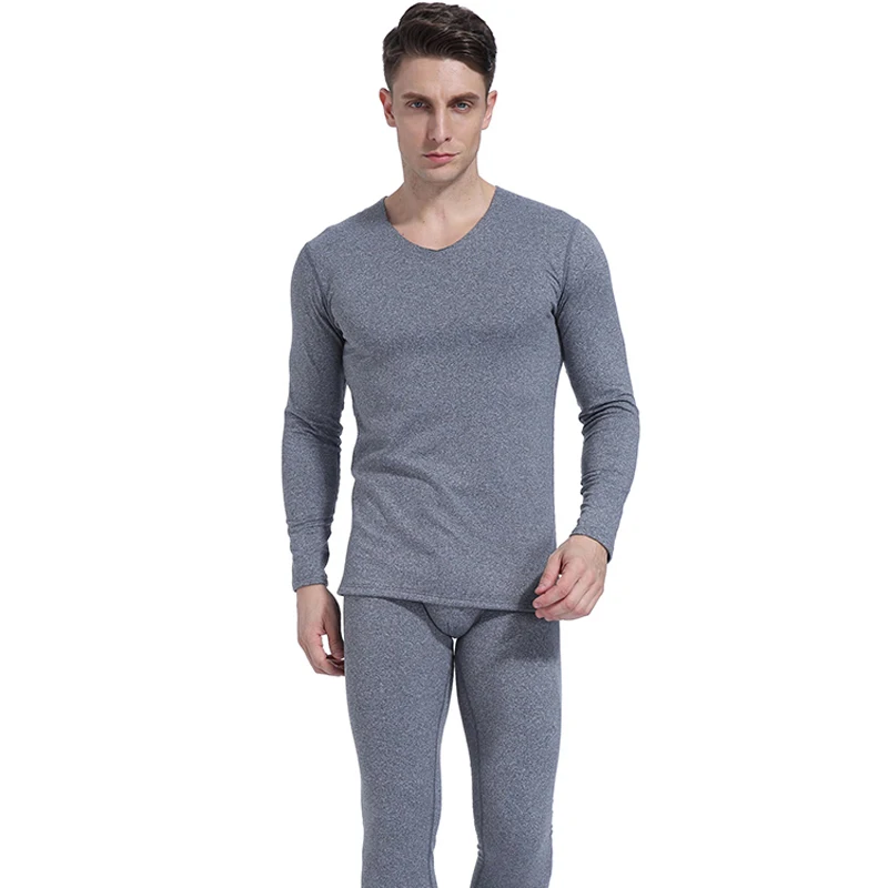 2022 Winter Male seamless thermal underwear set with a constant temperature of 37 degrees down heat cation qiuku Men's Pajamas L