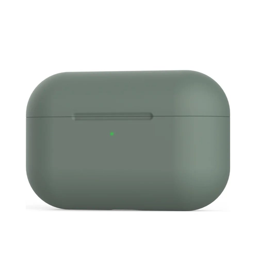 Dark Green Ultrathin Case for Airpods Pro Silicone Bluetooth Wireless Earphone Case for Air pods Pro Protective Case for Apple AirPods Pro - Цвет: Dark Green