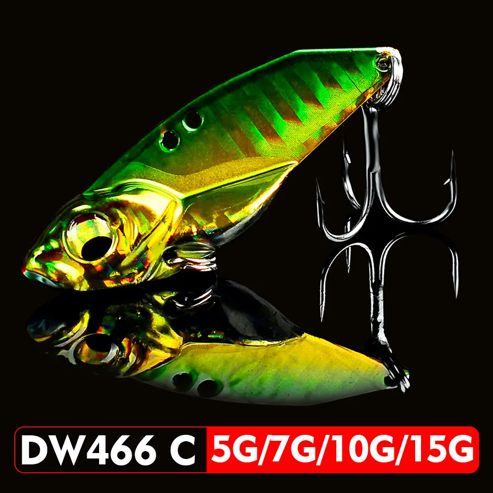 1 шт., металлическая Приманка VIB Blade, 5 г, 7 г, 10 г, 15 г, 3D глаза, карандаш, ложка, Спиннер, балансир, жесткая приманка для рыбалки, рыболовные снасти с крюком
