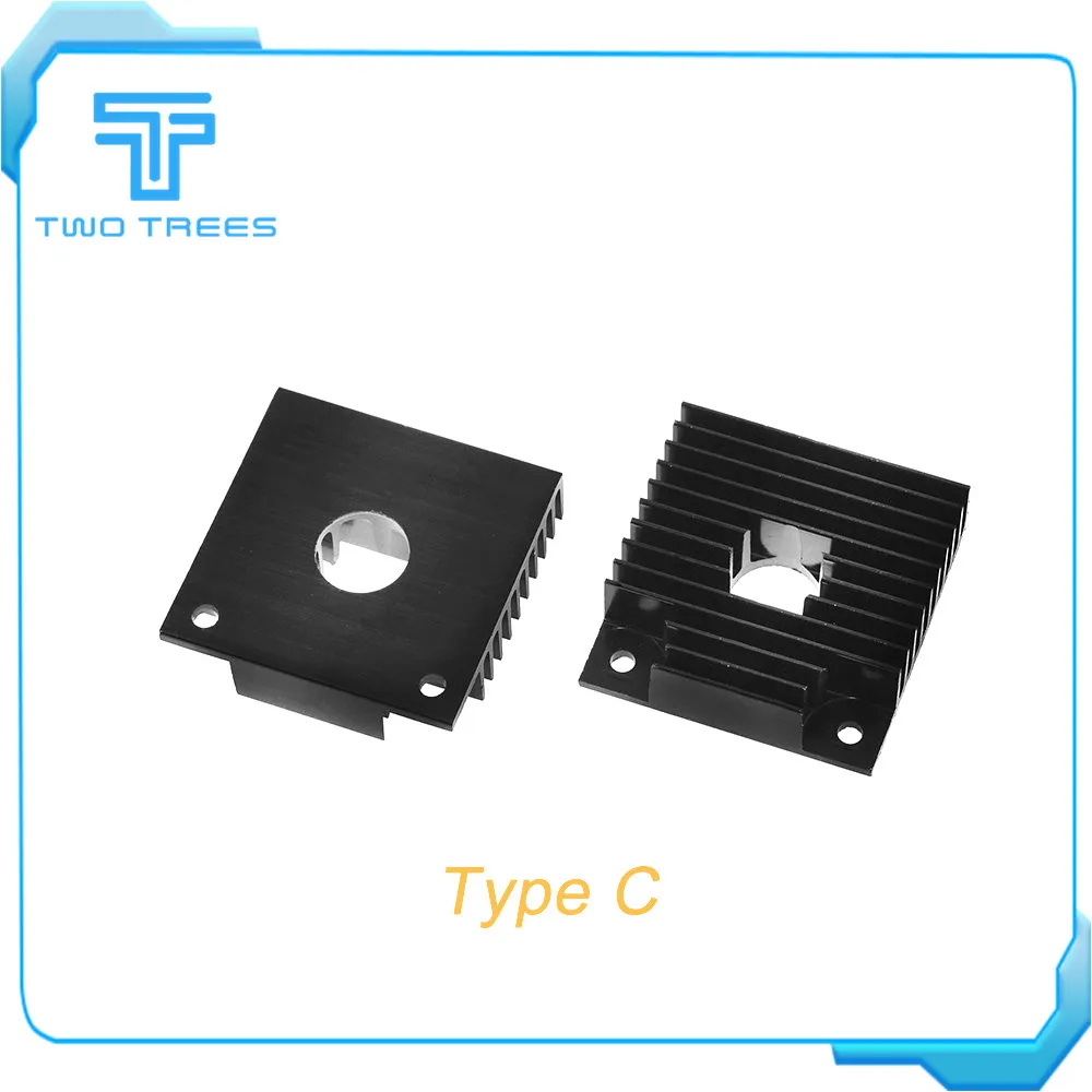 1 шт. MK7 MK8 теплоотвод 3d части принтера кулер алюминиевый радиатор 40*40*11 мм для Makerbot