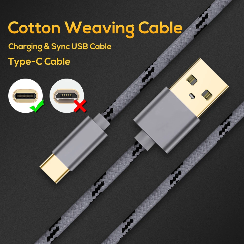 Кабель usb type C Синхронизация данных 3.0A линия быстрой зарядки для samsung huawei Xiaomi LG Andriod
