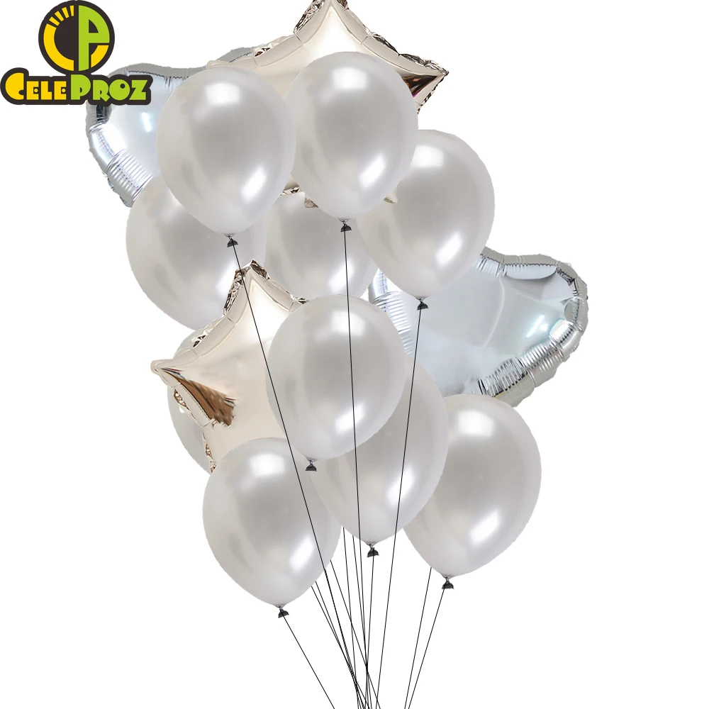 14 шт. мульти Balloons18Inch алюминиевая фольга 12 дюймов латексные воздушные шары для дня
