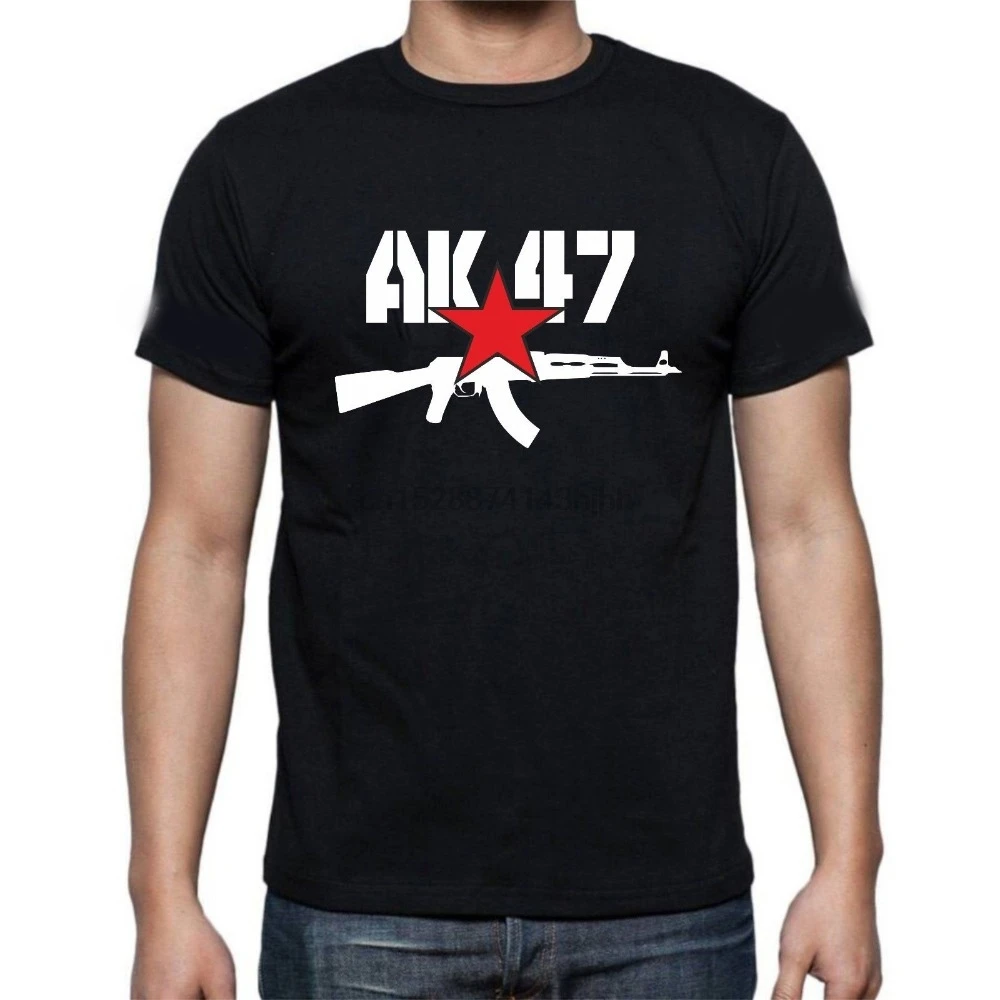 Новая мода для мужчин короткий рукав AK 47 Kalaschnikow AK47 футболка русланд S 3XL базовые