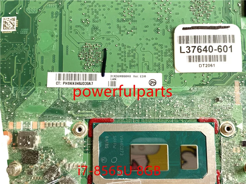100 working for hp spectre x360 13 ap motherboard l37640 601 da0x36mbae0 with i7 8565u cpu 8gb ram tested ok free global shipping