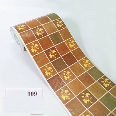 

10m PVC Wallpaper Border Waist line 3d Wall Sticker for Washing Room Bathroom Kitchen Tiles Waterproof Self Adhesive 3d Stickers