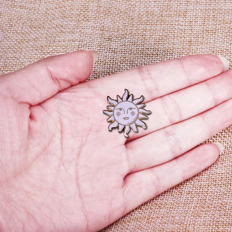 Брошь Kawaii Sun Luna вдохновленная мексиканской карточной игрой в бинго с множеством