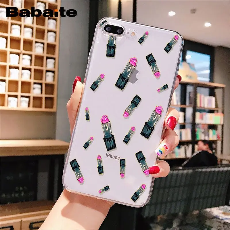 

Lipstick TPU Soft Silicone Phone Case for iPhone 8 7 6 6S plus X xr Xs Max 5 5s 11 pro max Cover Conque Cover
