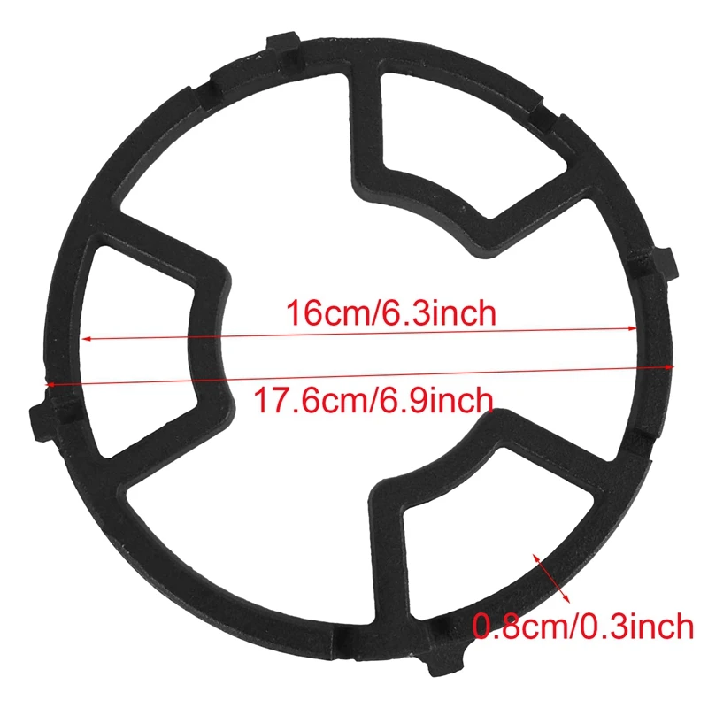 2 Pack Universal Black Wok Support Ring Stove Trivets for Kitchen and Camping Rack Moka Pot Holder Gas Hob | Дом и сад