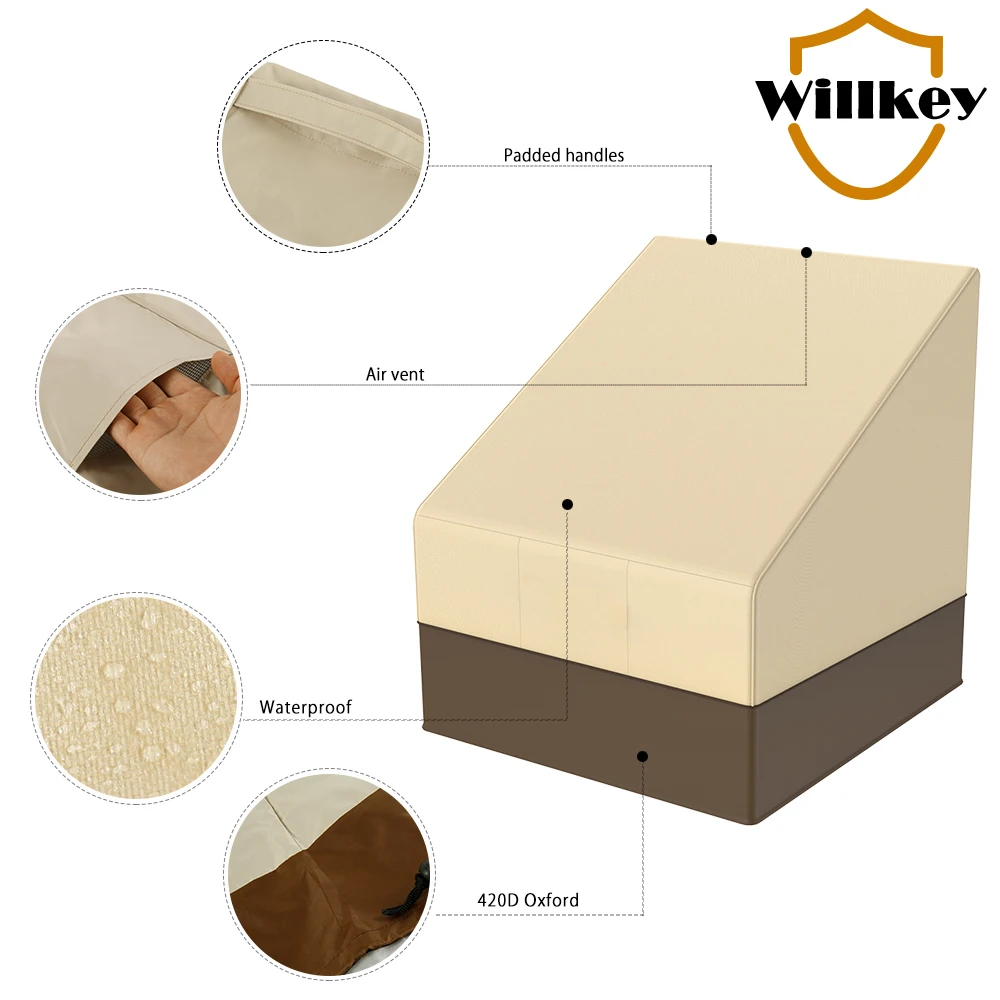 Патио мебель крышка Открытый Двор садовый стул диван водонепроницаемый