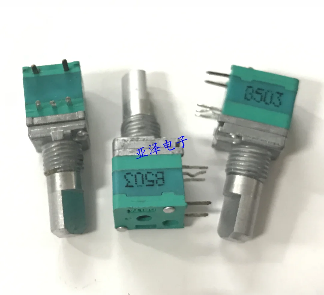 5PCS Тайвань 09 Тип прецизионный потенциометр B50K одиночный осевого Длина 15 мм