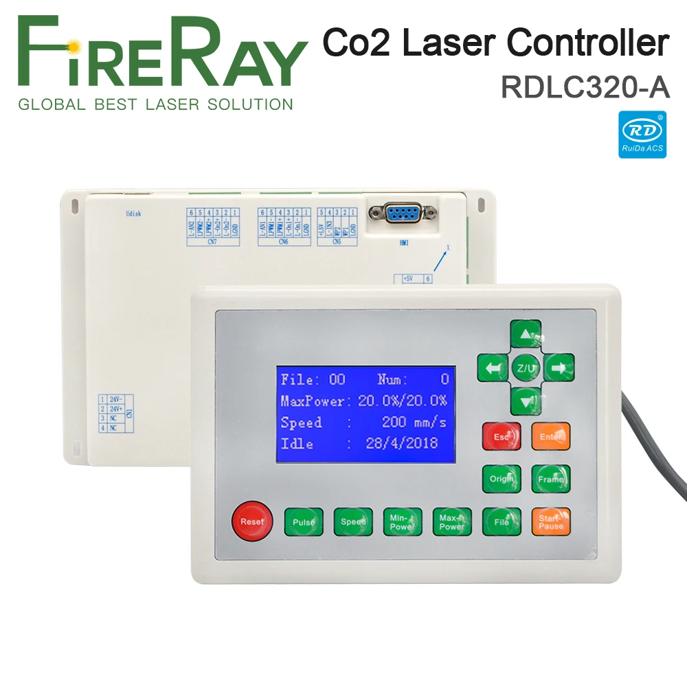 FireRay Ruida RDLC320-A Co2 лазерный DSP 3-осевой Автономный контроллер для лазерная