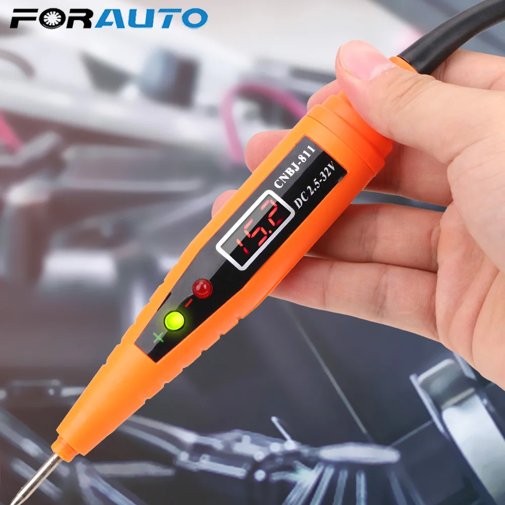 Цифровой Дисплей автомобиля электрической цепи Тесты ручка Напряжение er