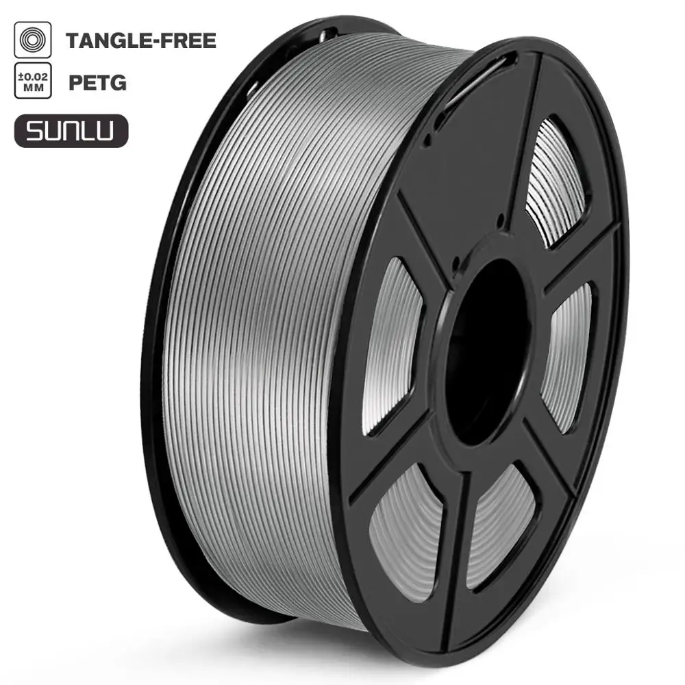 

PETG Filament 1kg 1.75mm Tolerance 0.02mm FDM 3D Printer Material with Spool High Strength Non-toxic 100% No Bubble Filaments