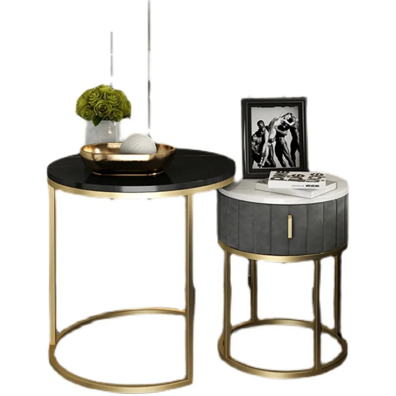 Прикроватный столик белого цвета роскошный прикроватный ночная подставка стол