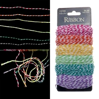 6pc 30ftpc ribbon thin baker twine cotton rope for craft diy gift packing scrapbooking wedding birthday party decoration