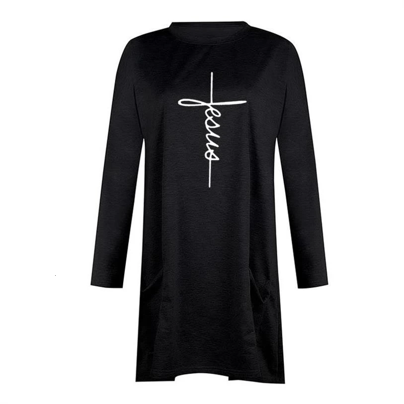 

Faith Long Sleeve Casual Pocket Hoodies For Women Feaua Letters Print Sweatshirt Femmes Kawaii Sweatshirts Hoody Frauen