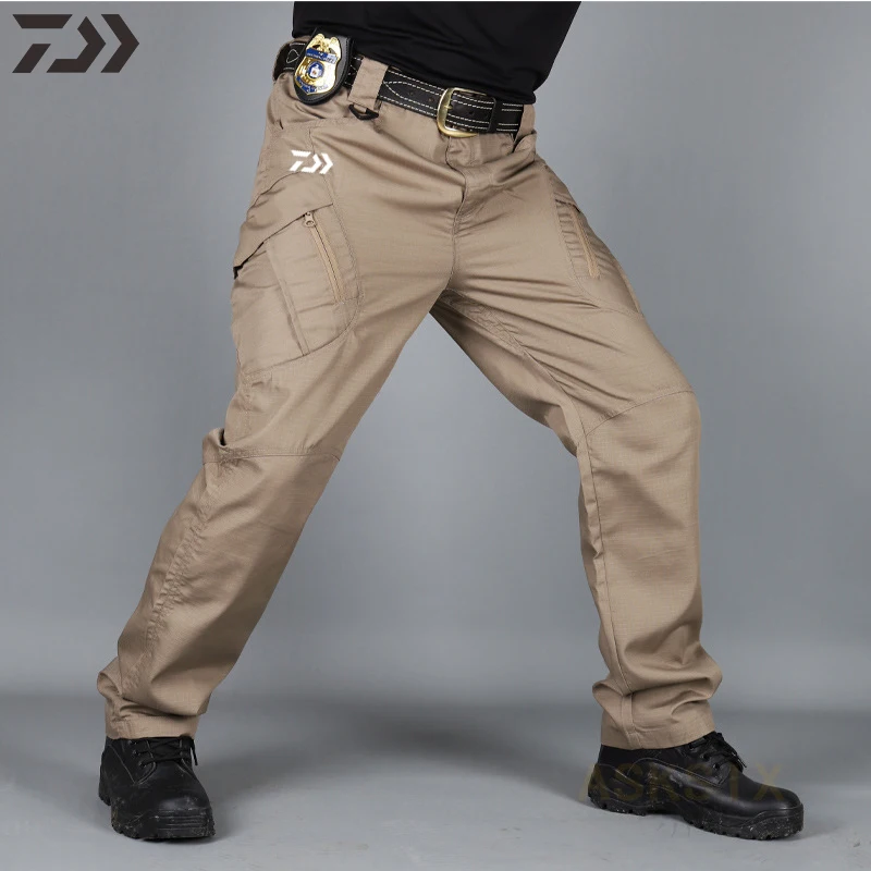 Daiwa Camouflage Breathable Waterproof Fishing Pants for Hiking, Hunting, Camping, and Outdoor Activities - Thin Spring Fishing Gear image 4