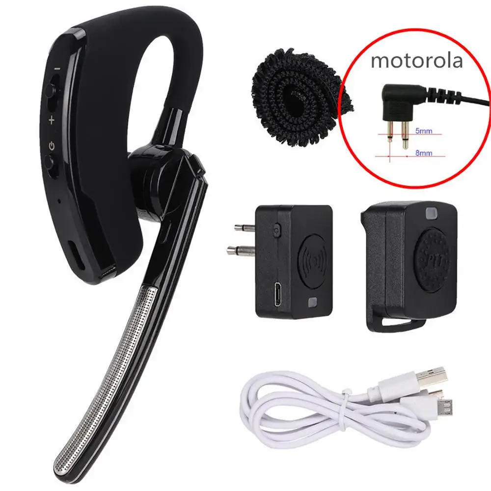 Портативная рация Bluetooth PTT наушники беспроводные без рук гарнитура с микрофоном