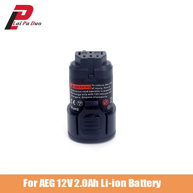 Литий ионный аккумулятор для электроинструмента AEG S12C2 BSS12C BS12C L1215P L1215R 12 В 2 0 А