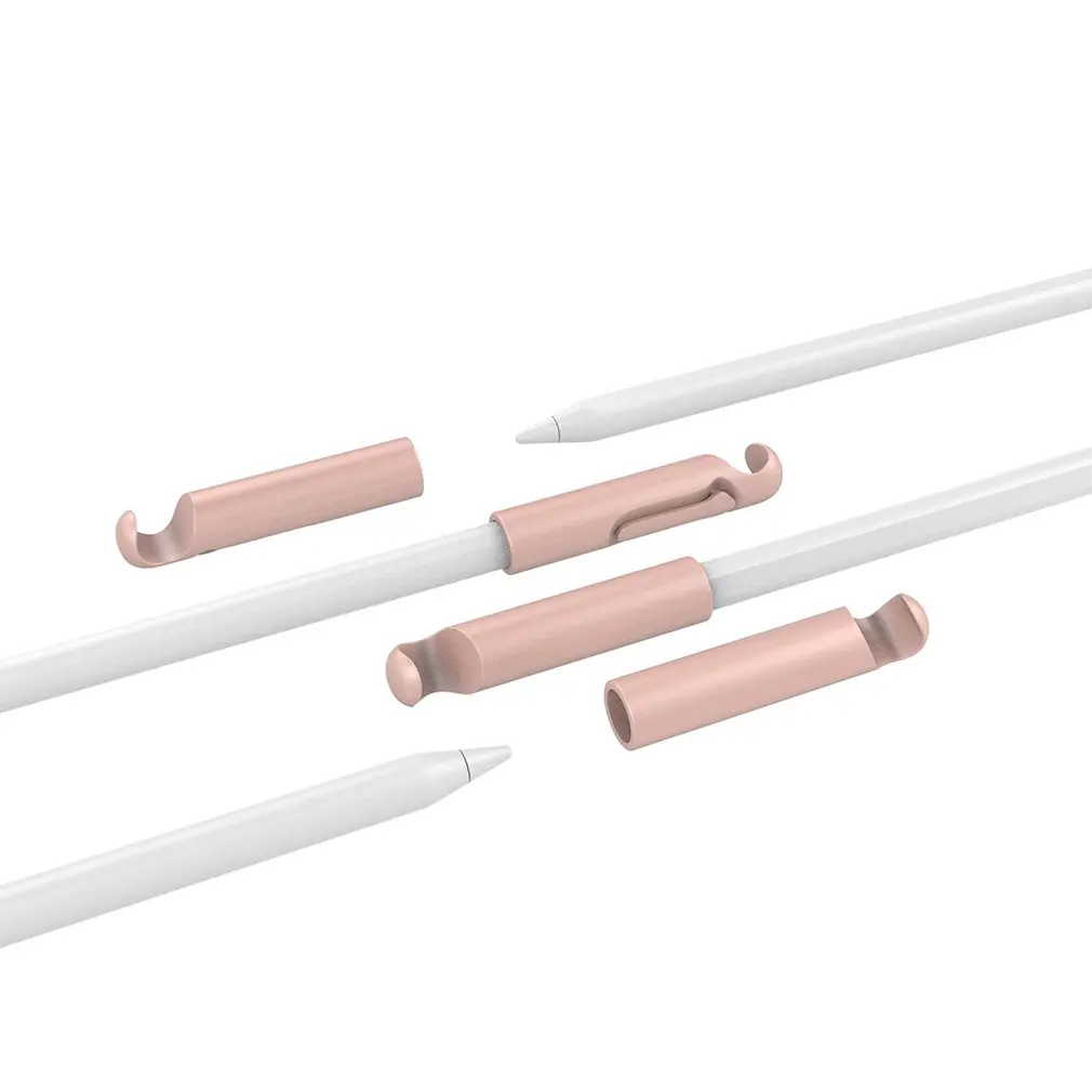 

2020Soft Silicone Compatible For Apple Pencil Case Compatible For iPad Tablet Touch Pen Stylus Protective Sleeve Cover Anti-lost