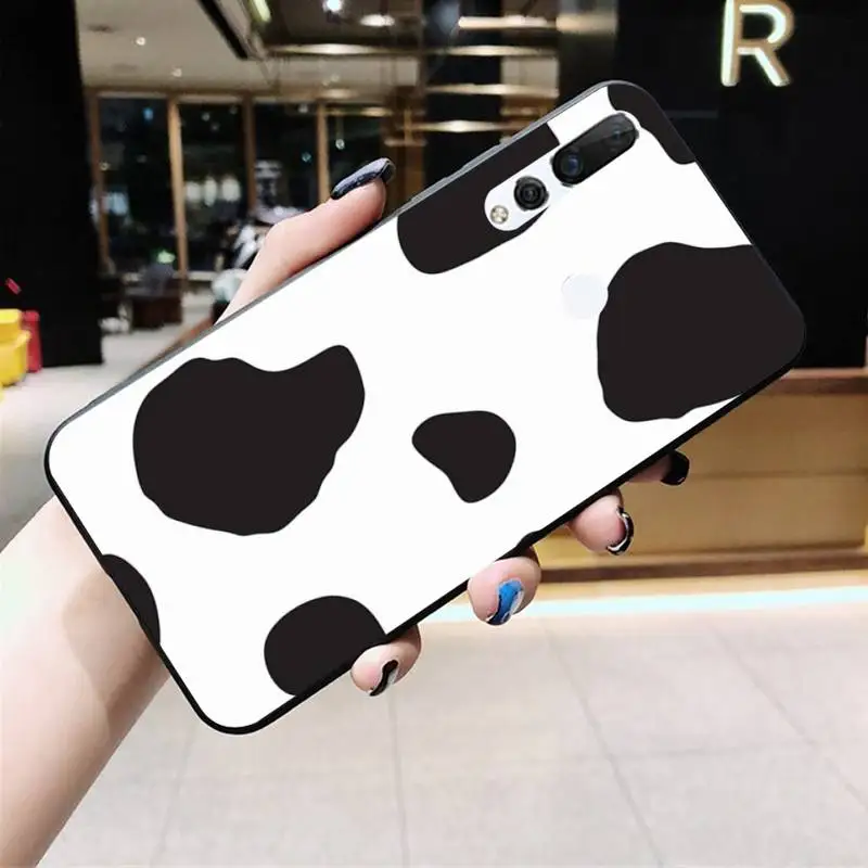 Корпус Корпуса Телефона белого черного коровьего цвета для Huawei Nova 6se 7 7pro 7se honor 7A 8A