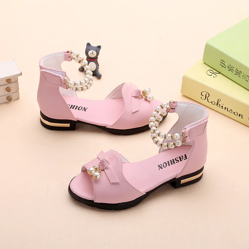 Сандалии для девочек Летние детские сандалии Обувь принцессы Милая детская