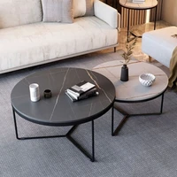 italian style simple light luxury rock board living room household round tea table marble side coffee table combination %d8%b7%d8%a7%d9%88%d9%84%d8%a9
