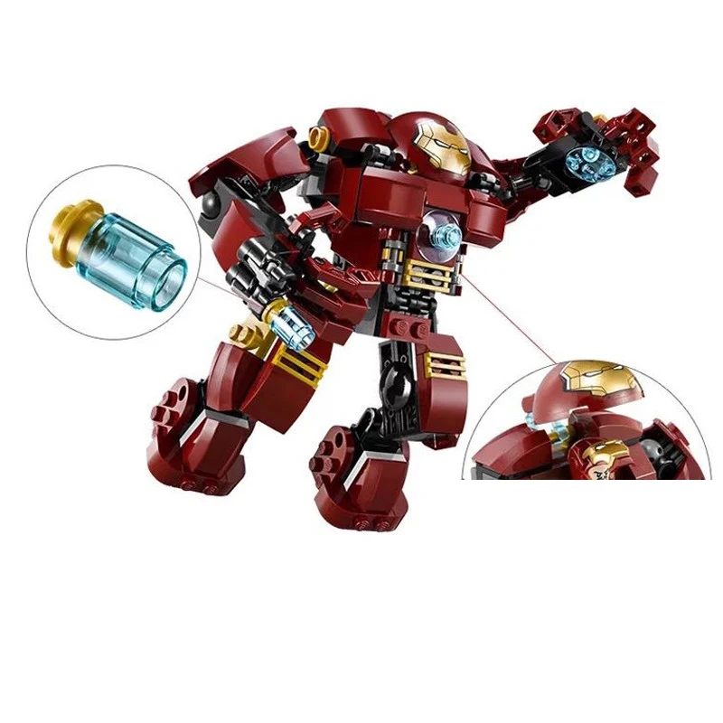 

Disney The Avengers Compatible With Superheroes 76031 Tony Stark Infinite Warfare Blocks Hulk Figures Iron Man Buster Bricks Toy