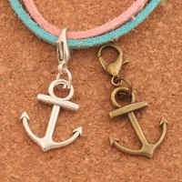 anchor charms clasp european lobster trigger clip on charm beads 14 5x32mm 150pcs zinc alloy c143