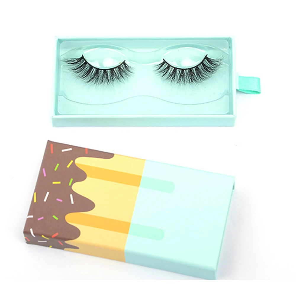 1 шт мороженое пустой чехол для ресниц коробка хранения упаковка накладных