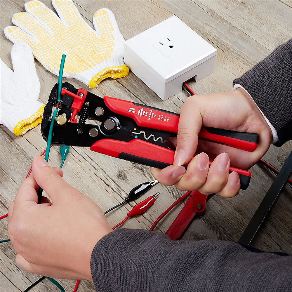 

0.2-6.0 Wire Stripper Crimper Cable Cutter Automatic Wire Stripper Multifunctional Stripping Crimping Pliers Terminal Hand Tools