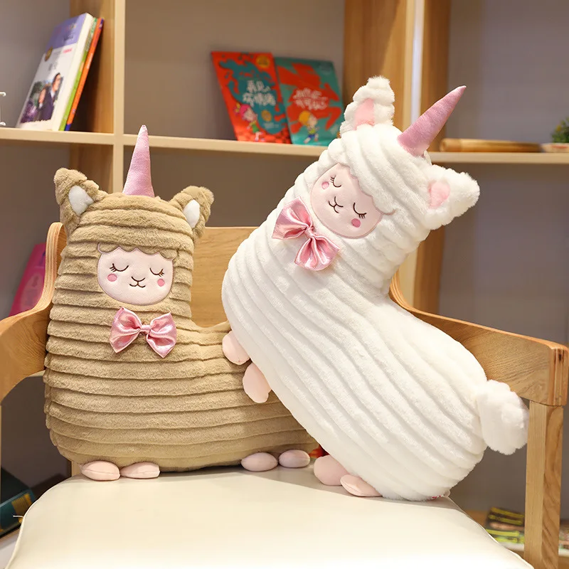 Новый Единорог подушки из альпаки милый розовый выдвижной бархат игрушечная