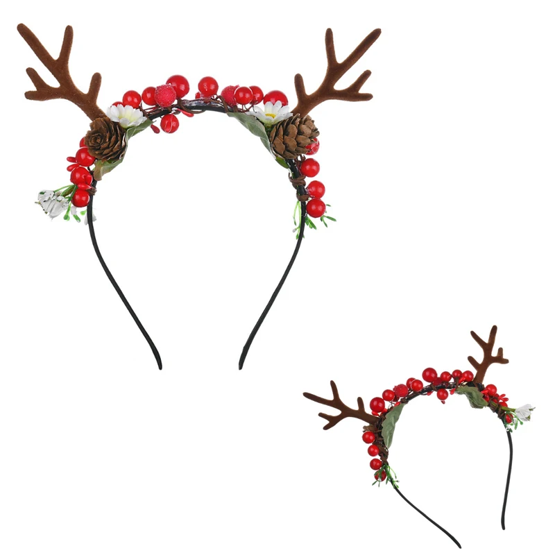 Головной убор для косплея сделай сам головной с красными рогами и рогом оленя