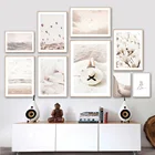 Cappadocia воздушный шар небо пляж женщина цветок стены искусства холст картина скандинавские плакаты и принты настенные фотографии для декора гостиной