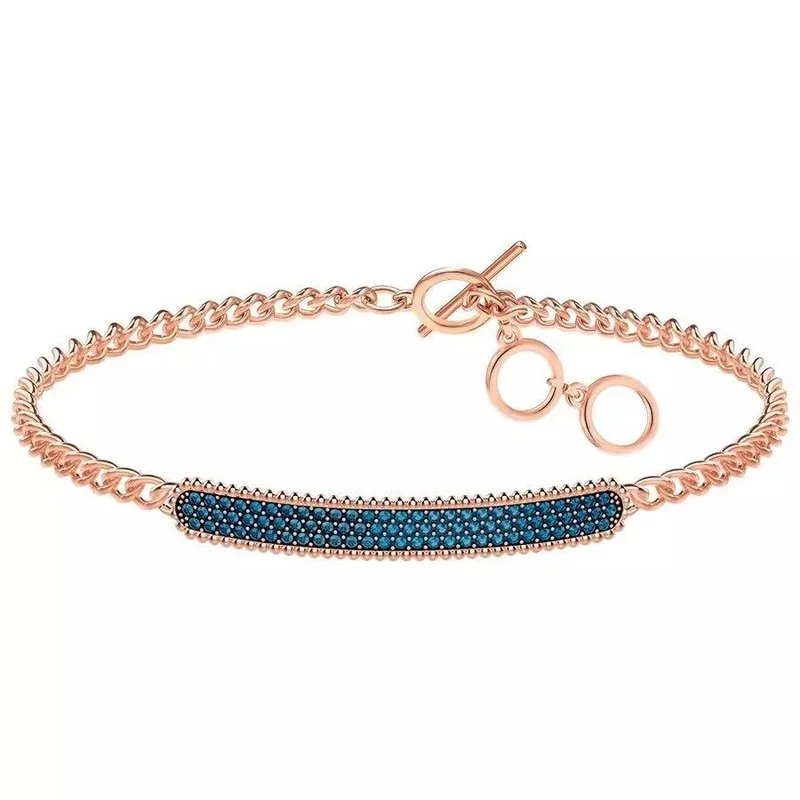 

SWA1:1 Fashion jewelry high quality,charm crystal fashion T-shaped buckle color simple temperament adjustable bracelet for women