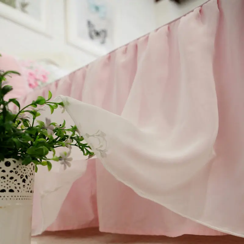 Роскошное Двухслойное шифоновое покрывало для кровати романтичное элегантное